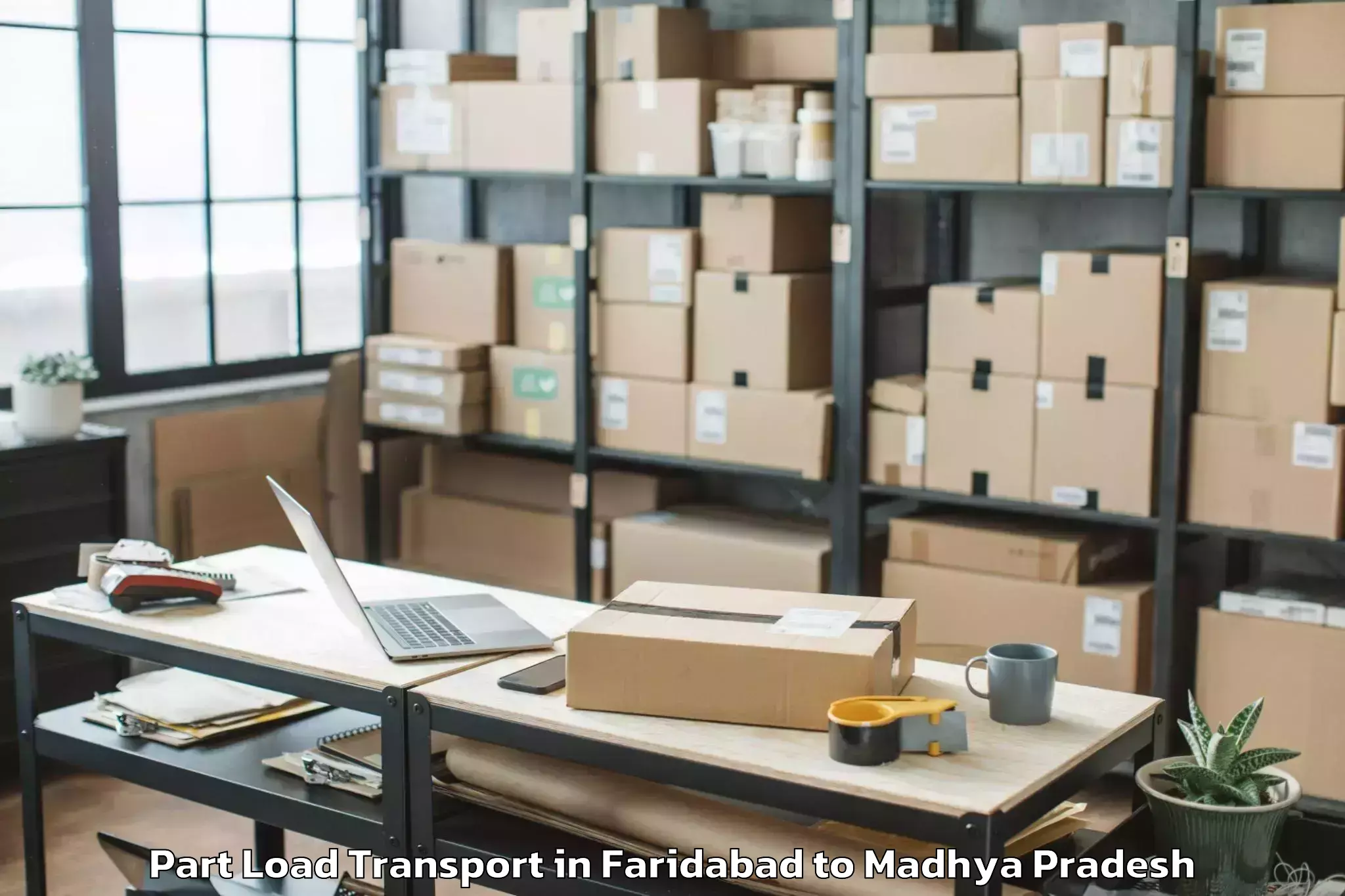 Get Faridabad to Sanchi Part Load Transport